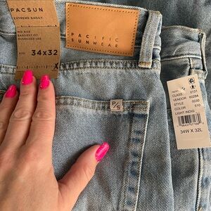 PacSun Pacific Sunwear Light Blue Boyfriend Jeans